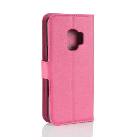 Untuk Samsung Galaksi S9 Lengkeng Tekstur Kulit Horisontal Lipat Case dengan Penahan dan Dompet dan Slot Kartu, kecil Kuantitas Dianjurkan Sebelum Samsung Galaksi S9 Launching (Magenta)-Internasional 2