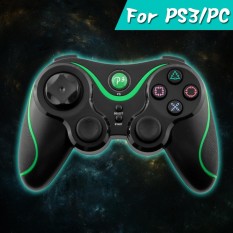Pengiriman Gratis Wireless Bluetooth Double Shock LED Game Controller Pad untuk PS3 PlayStation 3 PC-Intl