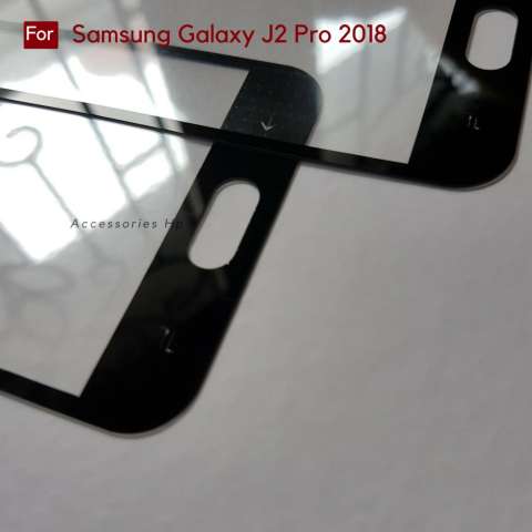 Full Cover Tempered Glass Warna Screen Protector for Samsung Galaxy J2 Pro 2018 - Black 3