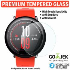 Godric Xiaomi Huami Amazfit Premium Tempered Glass Screen Protector Anti Gores Guard Smartwatch