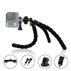 GPL/ MiPremium ProFlexPod S1 Flexible Tripod stand kit with (FREE Tripods Adapter, Dual Mount, Smartphone Clip), Bendy Spider Tripod for GoPro Hero Session Black Silver, Smartphones & Action Sports Cameras/ship from USA - intl