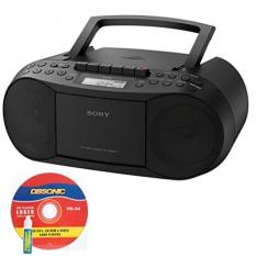 GPL/Sony CD/Kaset BOOMBOX, Digital Tuner Radio AM/FM, headphone Output & 3.5mm Audio Auxiliary Bundle dengan Kabel Listrik AC dan CD Lens Cleaner/dikirim dari USA -Intl