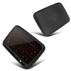H18 + 2.4 GHz Keyboard Nirkabel Touchpad Penuh Backlight Keyboard dengan Touch Pad Besar Remote Control untuk Smart TV Android TV Box PC Laptop-Intl