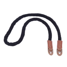 Handmade Soft Pure Cotton Camera Neck Strap for Leica Mirrorless Camera(Black 100cm)