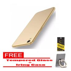 Hardcase Oppo Neo 9 A37 slim cover + Tempered Glass + Iring case
