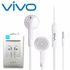 Headset VIVO XE100 headset Hendsfree Hetset Jack 3.5mm High Quality Audio - Putih