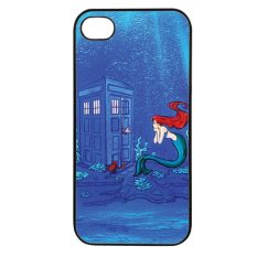 Heavencase Disney 04 Ariel Little Mermaid Rubber/Soft Case For iPhone 4/4s Case - Hitam
