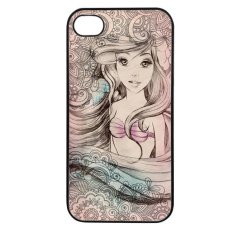 Heavencase Disney 11 Ariel Little Mermaid Rubber/Soft Case For iPhone 4/4s Case - Hitam