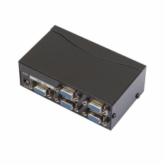 Hi-Resolution VGA Video Splitter Hi-Quality 1 To 4 Adapter With Power Cable(EU) - intl