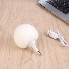 Hot Jual Aksesoris Teknologi 3.5mm AUX Audio Plug Jack Wireless Musik Bola Spons Speaker untuk Ponsel Tablet PC- INTL