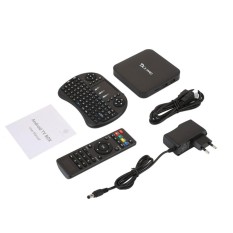 Hot Jual Aksesoris Teknologi Android TV Kotak TV Tuner Box TV BOX Set Top Box Smart Premium Amlogic S905W 1080 P Video HDTV EU Plug-Intl