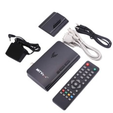 Hot Jual Aksesoris Teknologi Mini LCD LED CRT TV Box VGA AV TV DVD Program Digital Tuner Receiver Monitor US Plug-Intl