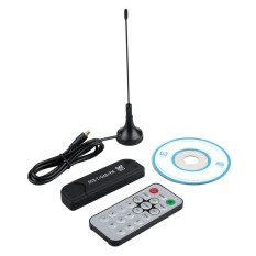 Hot Jual Aksesoris Teknologi USB R820T DVB-T RTL-SDR Realtek RTL2832U Digital HDTV Tuner Receiver Hitam-Intl