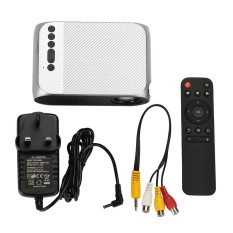 ISM Ready Stock Newest YG320 Portable LED Projector 1080P Home HD Theater TV Home Micro Mini LCD Projector UK Plug - intl