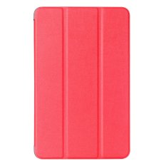 Jingle Kulit Buatan Folding Stand Cover untuk Samsung Galaxy Tab A 10.1 2016 T580N (merah)