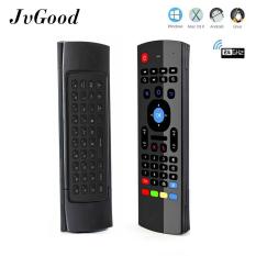 JvGood MX3 Multifungsi 2.4G Udara Mouse Mini Wireless Keyboard & Inframerah Remote Control & 3-Gyro + 3-Gsensor untuk Google Android TV/Box, IPTV, HTPC, Windows, MAC OS, PS3
