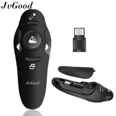 JvGood RF 2.4GHz Wireless USB Presenter Remote Presentation USB Control PowerPoint PPT Clicker Laser Pointer Flip Pen