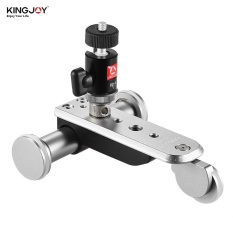 Kingjoy PPL-06S 3-Wheel Auto Dolly 5 Kecepatan Bermotor Video Car Slider Skater Ball Head Aluminium Alloy Max Load 4 Kg untuk IPHONE 7/7 Plus/6/6 S untuk Samsung Huawei Smartphone untuk GOPRO HERO 5/4/3 +/3 Kamera untuk Canon Nikon Sony A7 Kamera-Intl