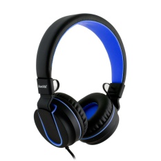Kworld KO7000BB Collapsible Music Headphone with Remote Microphone (Blue) - intl