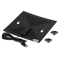 LAN-1036 Indoor Antena TV Digital HDTV Antena dengan Sucker 470-860 MHz F Male Connector untuk Amerika Serikat/ Kanada/Meksiko untuk HDTV/DTV-Intl