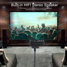LCD LED Portable Projector 1600lm 800 * 480 Portable Home Theater Cinema - intl