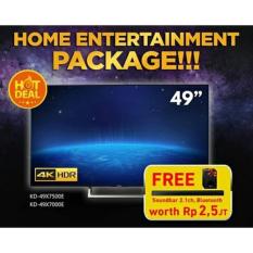 Led Android 4K Tv 49 Inch SONY Type:KD-49X7500E (Khusus Daerah Medan)