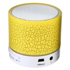 LED Portable Mini Bluetooth Speaker Wireless Bass Speaker With TF USB FM Radio #yellow - intl