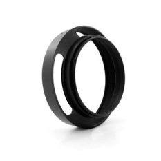 Leica 46mm Logam Hitam Lensa Kamera Miring Tudung Lensa