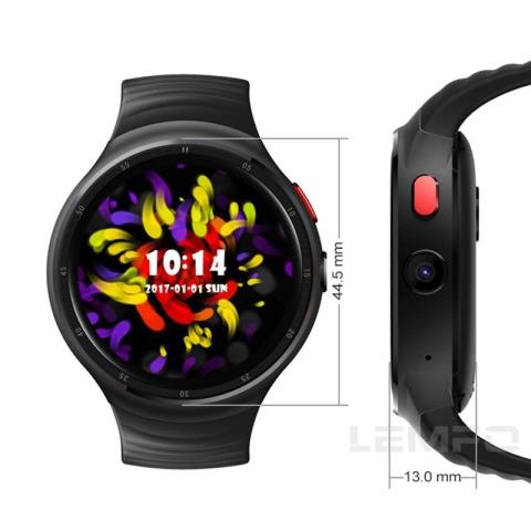 Lemfo LES1 Watch 1.39 Inch AMOLED Layar Melingkar Fashion 16 GB ROM 3G GPS WIFI Watch Pintar Telepon-Intl 1