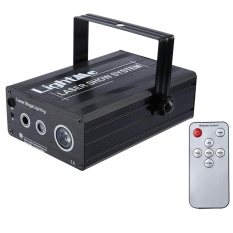 Lightme 3 Lensa 24 Pola RGB Proyektor Laser Panggung Lampu LED Lampu dengan Remote Controller-Intl