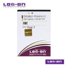 LOG-ON Battery Untuk oppo Find 7 / 7A - Double Power & IC - Garansi 6 bulan