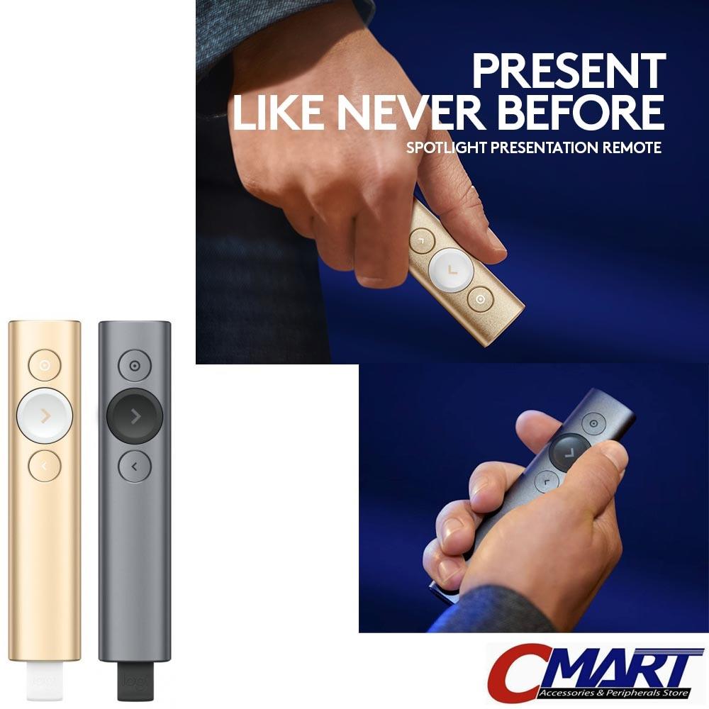 Logitech Spotlight Alat Presentasi Remote Wireless Presenter Pointer - SLATE