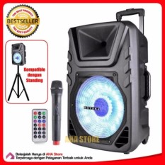 Mayaka Speaker Meeting SPKT-015 AD Multifungsi Speaker 15Inci Ukuran JUMBO Free 2 buah mic pegang wireles