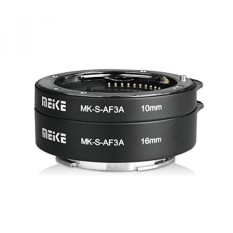 MEIKE MK-S-AF3A Metal Auto Focus Macro Extension Tube Adapter Ring (10mm+16mm )for Sony Mirrorless E/FE-Mount A7 NEX E-Mount Camera A7 A7M2 NEX3 NEX5 NEX6 NEX7 A5000 A5100 A6000 A6300 A6500 etc