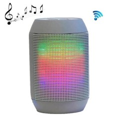 Mini LED Pulse Bluetooth Speaker with Built-in LED Light Show & Mic, Support Hands-free Function, For iPhone, Galaxy, Sony, Lenovo, HTC, Huawei, Google, LG, Xiaomi, other Smartphones and all Bluetooth Devices(Grey) - intl