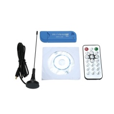 Mini Portable Digital USB 2.0 TV Stick DVB-T + DAB + FM RTL2832U + R820T2 Dukungan SDR Tuner Receiver- INTL