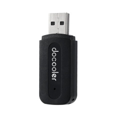 Mini USB Wireless BluetoothAudio Receiver 3.5mm AUX Musik Adaptor Mobil AUX Rumah Audio System-Intl