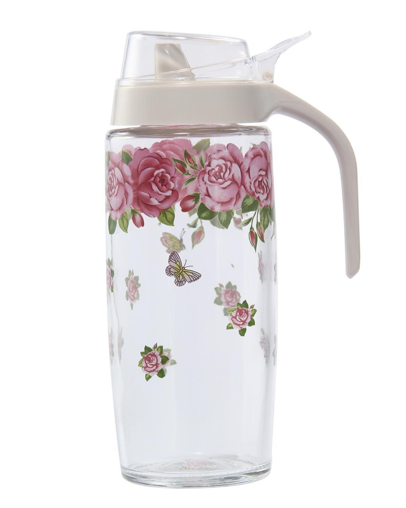 miyifushi Oil Bottles Dispenser Oil and Vinegar Glass Jar Pot Dispenser Bottle Cruet,500ML