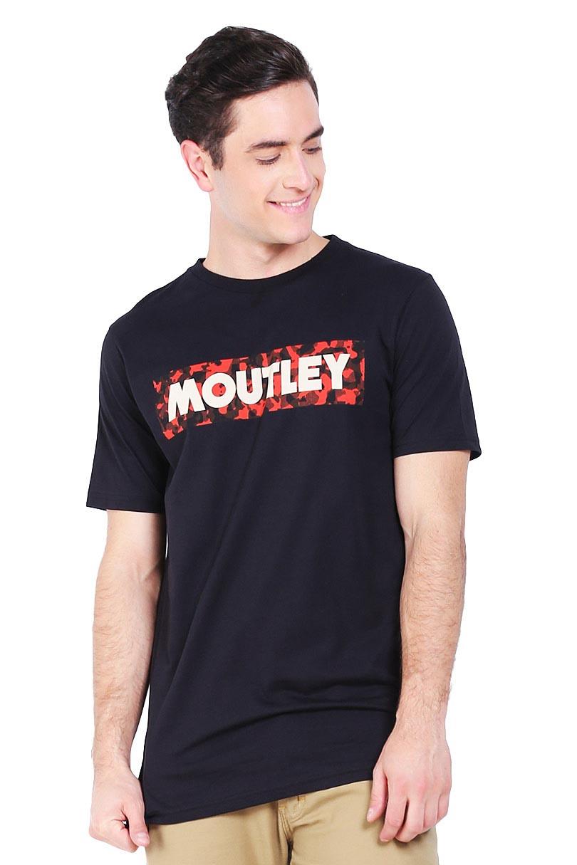 MOUTLEY Pakaian Atasan Kasual Kaos T-Shirt Pria Men Tshirt Black Diskon discount murah bazaar baju celana fashion brand branded