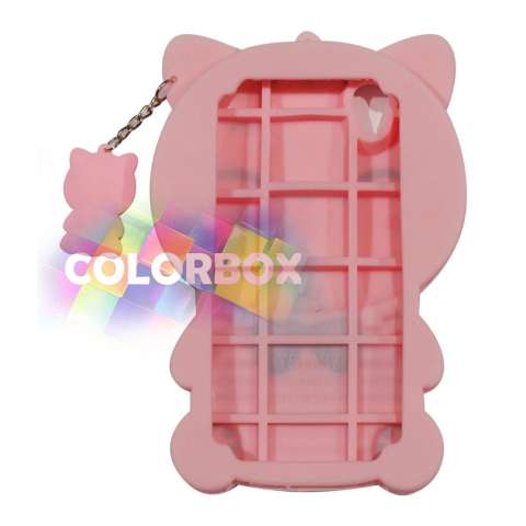MR Soft Case 3D Oppo A37 Neo 9 Pink Cat Red Horizontal Line / Silikon 3D Oppo Neo 9 / Softcase Kartun / Jelly Case / Case Hp Unik / Casing Silicone Oppo Neo 9 - Kucing Pink 1