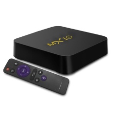 MX10 Smart Android 7.1.2 TV Box RK3328 4 K VP9 H.265 HDR10 USB3.0 4 GB/32 GB DLNA Miracast LAN WiFi HD Media Player Steker AS-Internasional