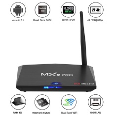 MX9 Pro Android 7.1 TV Box RK3328 Quad Core 64Bit 4G / 32G H.265 UHD 4K VP9 HDR 3D Mini PC 2.4G / 5G WiFi Bluetooth 4.1 EU Plug