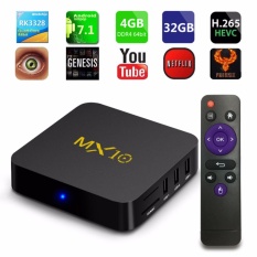 Smart TV Box Rockchip MX10 TV BOX Android 7.1 RK3328 Quad-core 4 GB RAM 32 ROM Kodi Suppot H.265 UHD 4 K 2.4G WIFI Set-top Box
