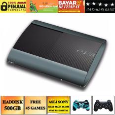 New - SONY Playstation 3 SUPER SLIM 500GB - 45 Game - 2 Stik Wireless - Grade A
