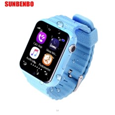 New V7K Kids Children Smart Watch Phone GPS LBS AGPS Voice Call GPS Tracker Life Waterproof Baby Children Safe Smart Wristwatch - intl