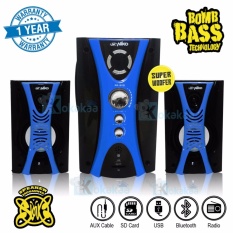 Niko Slank Speaker Super Woofer Bomb Bass Technology Pengeras Suara + Bluetooth NK-M1Bx - Biru