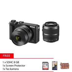 Nikon 1 J5 Double Lens With 10-30mm + 30-110mm + Memory 8GB + Screen Protector + Tas Kamera