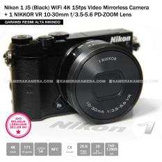 NIKON 1 J5 WiFi 4K 15fps Video Mirrorless Camera + 1 NIKKOR VR 10-30mm f/3.5-5.6 PD-ZOOM Lens (Garansi Resmi Alta Nikindo)