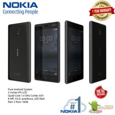 NOKIA 3 ANDROID RAM 2GB ROM 16GB - 4G LTE NEW 2017 + FREE POWERBANK