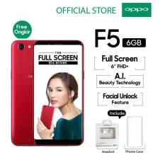 Oppo F5 6GB/64GB Red – Smartphone Full Screen 6” FHD+ (Garansi Resmi Oppo Indonesia, Cicilan Tanpa Kartu Kredit, Gratis Ongkir)